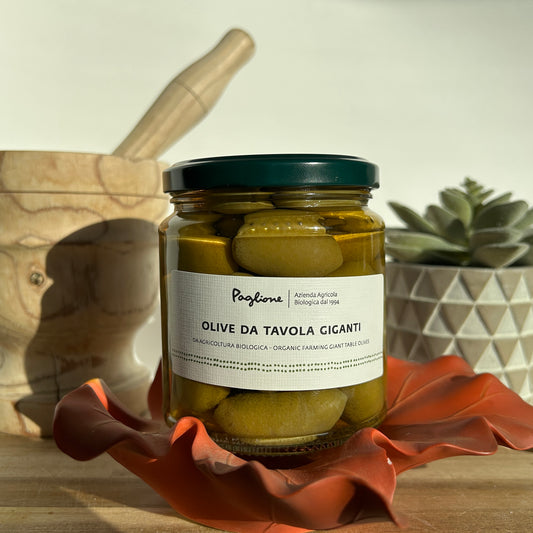 Agricola Paglione - Organic Jumbo Green Table Olives - Italy