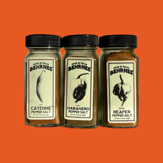 Behrnes' Pepper Salts - Hot Pepper Salts Gift Box - Dallas, TX