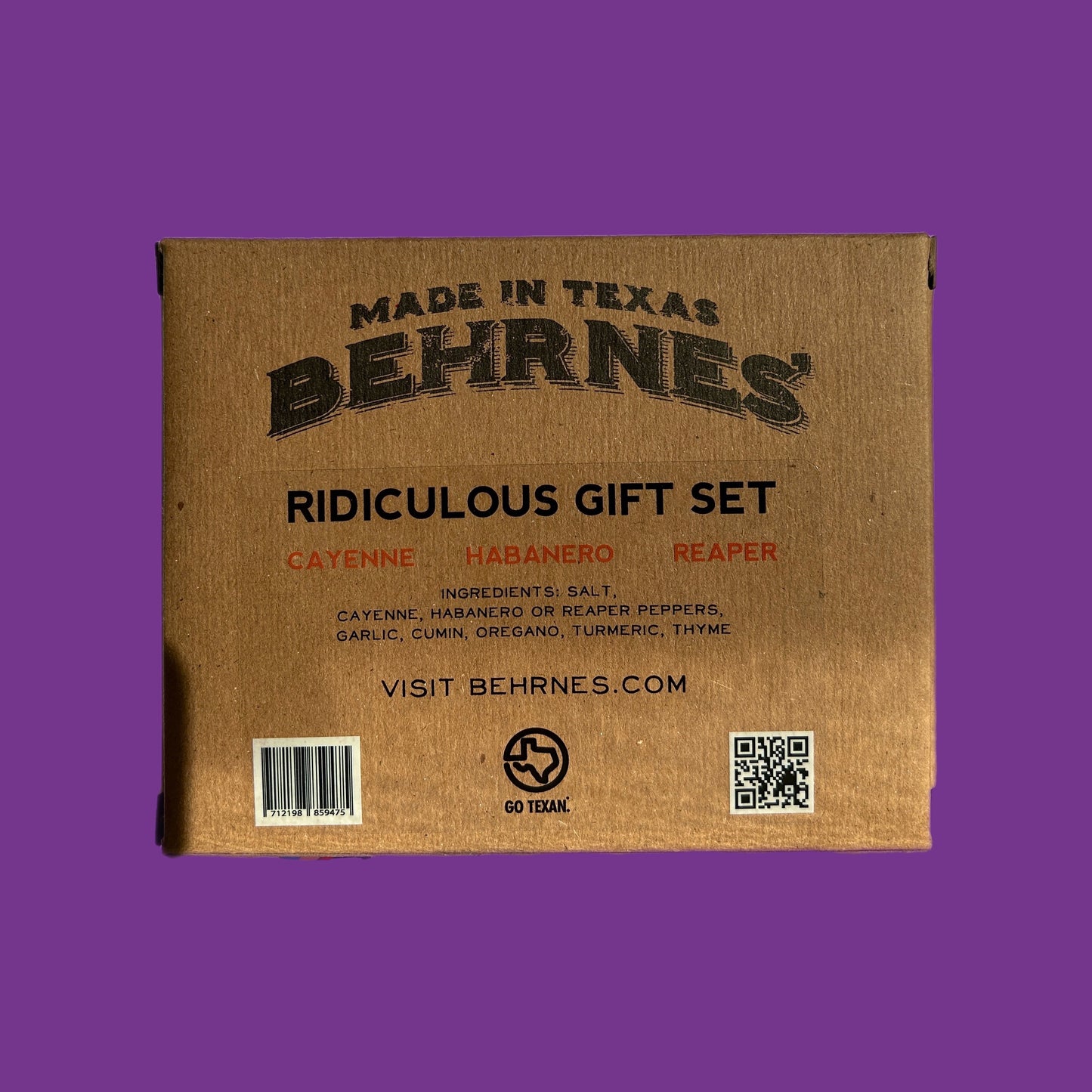 Behrnes' Pepper Salts - Hot Pepper Salts Gift Box - Dallas, TX