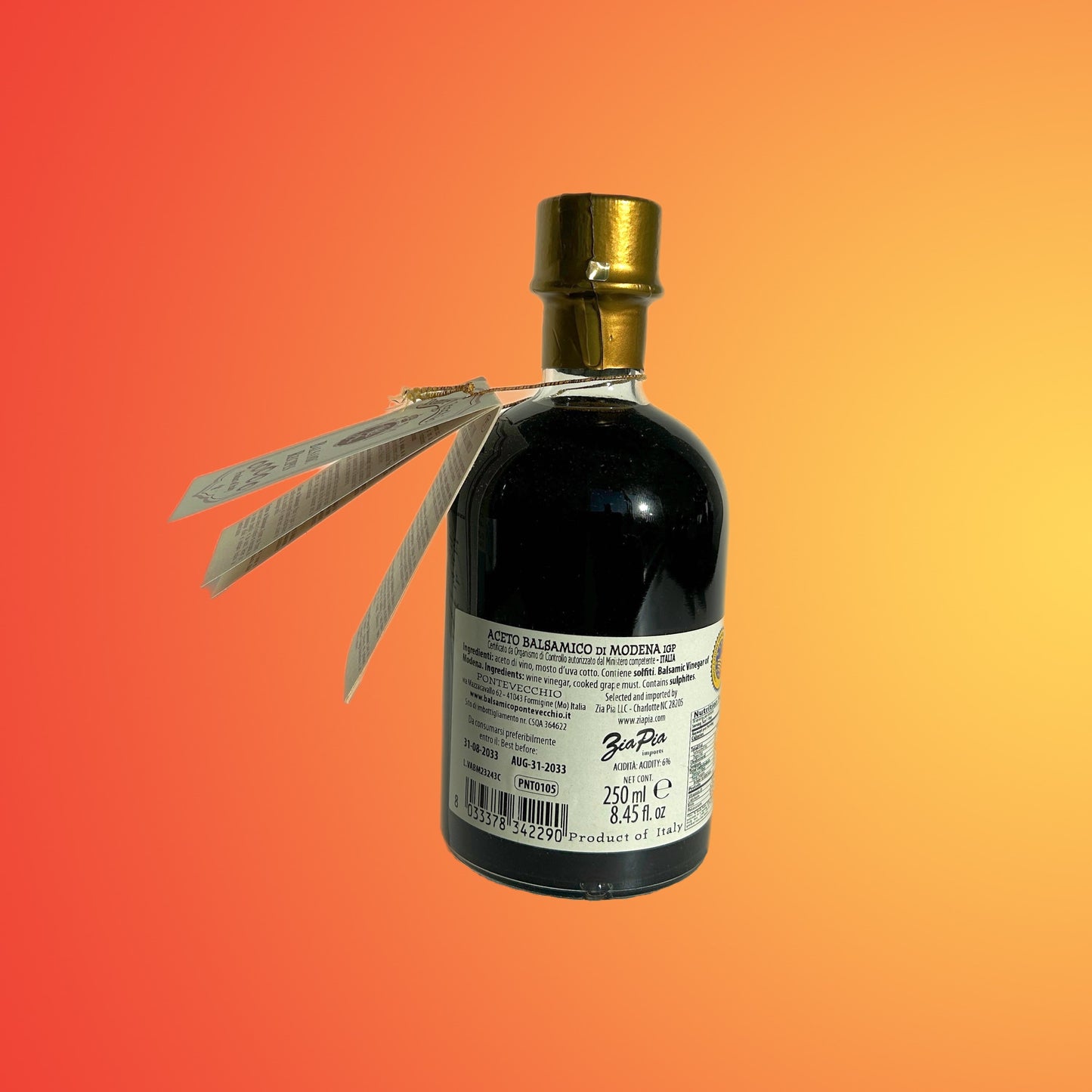 Ponte Vecchio - 4 Year Aged Balsamic Vinegar of Modena - Italy